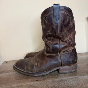 Double H DH3560 Western Boots Mens 14 2E wide Jase Roper Brown square toe